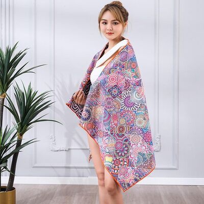 comprare Microfibra Waffle tessuto Sand Proof Beach Towel Portatile Custom Microfiber Beach Towels fabbricazione online
