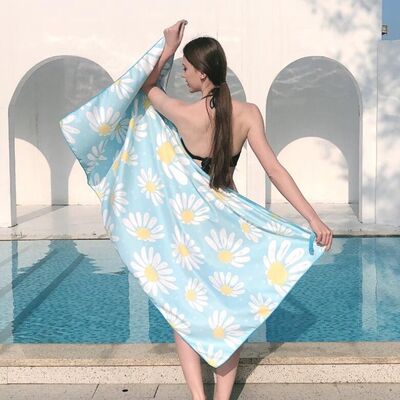 kopen Lichte snelle droge strandhanddoeken zachte microfiber suede strandhanddoek online vervaardiging