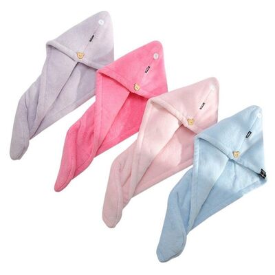 comprar 25x65cm Microfibra para el cabello Toallas de envoltura antibacteriana Lavable a prueba de agujeros Fabricación en línea