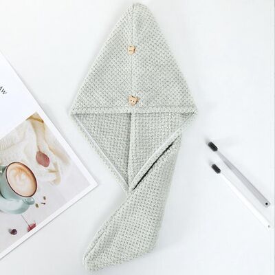 Buy High Absorbability Microfiber Hair Drying Towel Eco Friendly With Soft Fabric online manufacture
