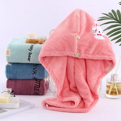 Buy Thick Quick Drying Hair Towel Washable Moisture Proof Customizable Design online manufacture