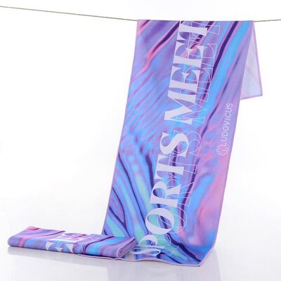 Buy Moisture Resistant Custom Printed Towel Reusable Personalised Microfibre Cloth online manufacture