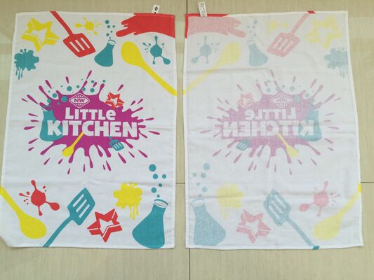 Buy Space Saving Promotional Tea Towels Easy Carrier 100 % Cotton Material online manufacture