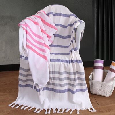 Buy Soft And Lightweight Hammam Beach Blanket 100% Cotton Material Customized online manufacture