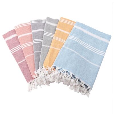 Buy Beach And Bath Turkish Towels With Fringe Moisture Proof Comfortable online manufacture
