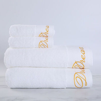 comprar Soft Touch Hotel Towel Set Hotel Collection Toalhas de algodão não abrasivo antibacteriano Fabricação em linha