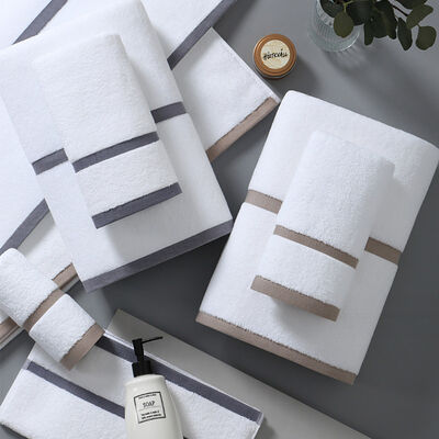 Buy Long Lasting 100 % Cotton Towel Set Highly Absorbent Quick Drying online manufacture