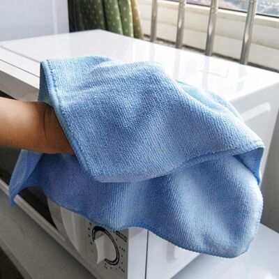 Beli Kain Lap Microfiber yang Dapat Digunakan Kembali 100% Microfiber Teknik Warna Polos Padat 40x40cm pembuatan online