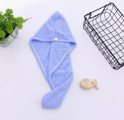 Buy Customizable Size and Weight Coral Fleece Microfiber Hair Towel for Fast Drying and Gentle Care online manufacture