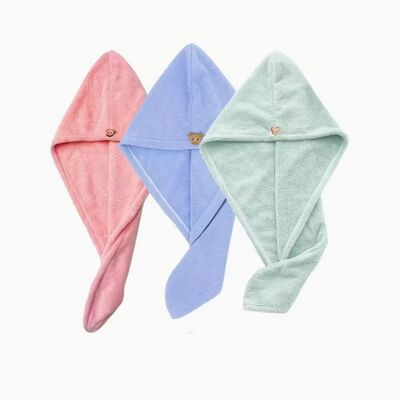 comprar 3PCS Toallas para el Cabello de Secado Gruesas Color Macaron – Suaves, Absorbentes y de Secado Rápido Fabricación en línea