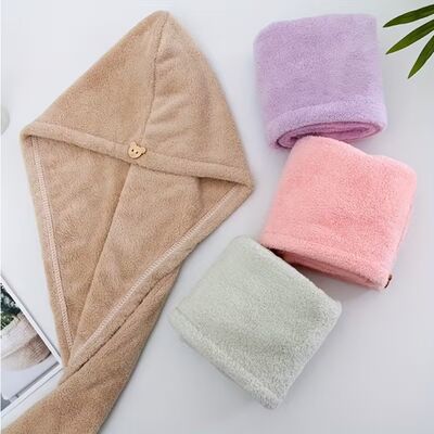 comprar Toallas de microfibra para secado de cabello color macaron (juego de 3 piezas) – Suaves, duraderas y de secado rápido Fabricación en línea