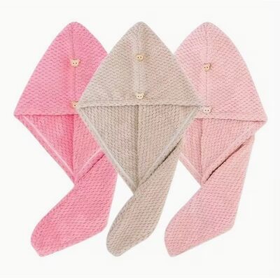 comprar Juego de 3 piezas de envoltura para el cabello de secado rápido - Pañuelo de microfibra de poliéster 100% con certificación SEDEX 4P Fabricación en línea