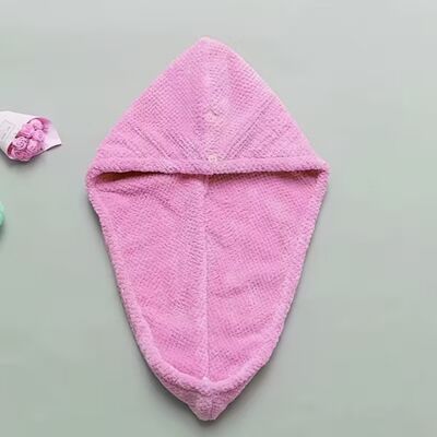 kaufen Doppelschicht-Mikrofiber-Haartücherkappe für trockenes Haar Ananas-Gitter-Design, dickes Korallenfleece & Ultraabsorbent Online-Herstellung