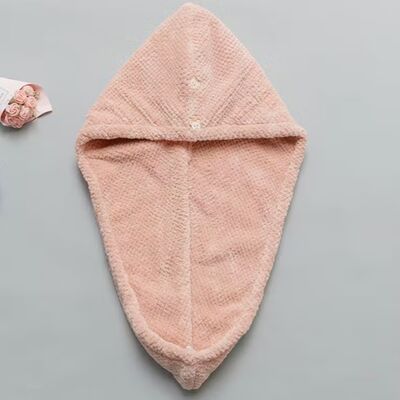 Mua Super Absorbent Double-Layer Dry Hair Cap với kết cấu dứa và vật liệu lông san hô cao cấp cho việc làm khô tóc bền và tái sử dụng sản xuất trực tuyến