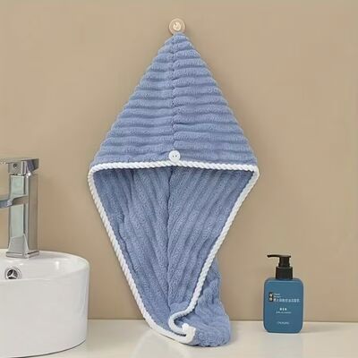 Mua Kích thước tùy chỉnh Vải san hô Microfiber Cap khăn với độ hấp thụ cao cho chăm sóc tóc khô nhanh chóng sản xuất trực tuyến