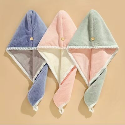 주문 부드러운 헤어 건조 모자 초 흡수성 마이크로 섬유, 빠른 건조 & 모든 유형의 머리카락에 부드러운 온라인 제조