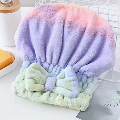 Αγορά Προσαρμόσιμο μέγεθος Premium Coral Fleece Microfiber Hair Cap με μακροχρόνια ποιότητα μικροϊνών διαδικτυακή κατασκευή