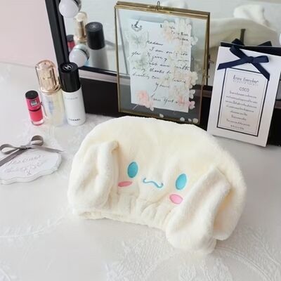 Mua Mũ trùm tóc Hello Kitty Sanrio với thêu dễ thương làm từ lông cừu san hô cao cấp, dịu nhẹ cho da đầu sản xuất trực tuyến