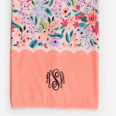 comprare Luxury Monogrammed Beach Towel with Resort Style Personalization in Premium Egyptian Cotton fabbricazione online