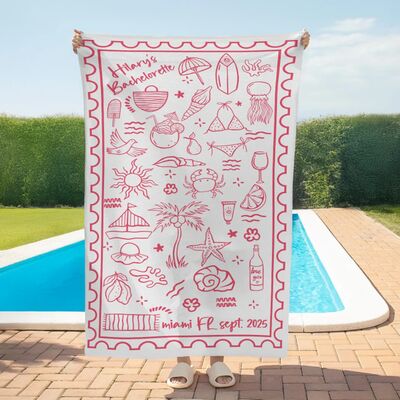Buy 200gsm Quick-Dry Beach Towel with Fast Drying Technology and Good Absorbency for Active Lifestyles online manufacture