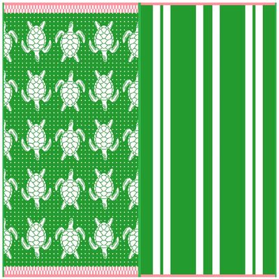 comprar Juego de toallas de playa de velour de algodón ultrasuave con rendimiento de secado rápido y patrones de vida marina para la conservación del océano Fabricación en línea