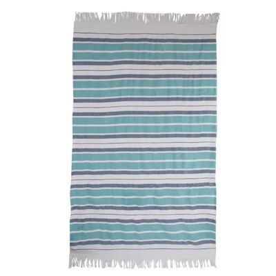 comprar Toalla de playa ligera y resistente a la arena con detalles de flecos contemporáneos, en algodón turco, para una vida costera con estilo Fabricación en línea