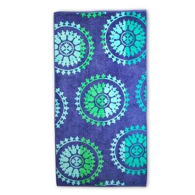 acheter Serviette de plage surdimensionnée pour deux personnes avec motifs rétro de moulinets pour des moments de détente vibrants à partager fabrication en ligne