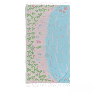 acheter Couverture de plage extrêmement grande 220x180cm résistante au sable et à l'eau pour les activités familiales en plein air fabrication en ligne