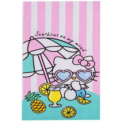 acheter Serviette de plage Hello Kitty sans sable avec envers résistant à l'eau et sangles d'ancrage aux coins fabrication en ligne