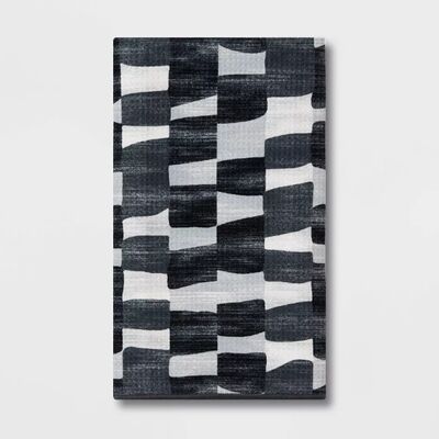 kaufen Schnell trockene, vom Künstler inspirierte abstrakte geometrische Handtücher mit lebendigen Farbblöcken Online-Herstellung