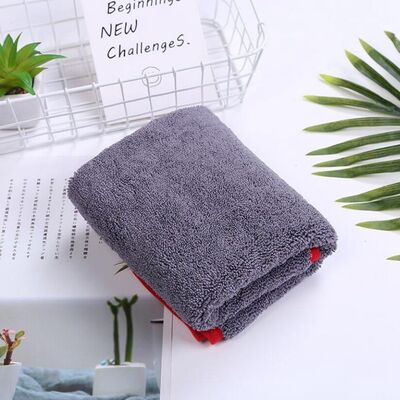 High Absorbability Auto Detailing Microfiber Towels Thick Fabric Space Saving