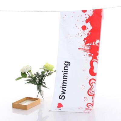 Suede Fabric Custom Printed Microfiber Cloth For Sport And Gym Quick Dry