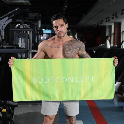 Antibacterial Custom Printed Towel Microfiber Sports Towels Non Abrasive Soft Touch