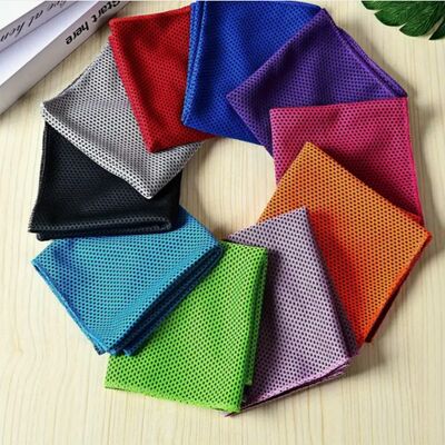 Microfiber Sport Towel with Integrated Nutrition Storage Waterproof Compartments and Silver-Ion Antimicrobial Technology for Endurance Running