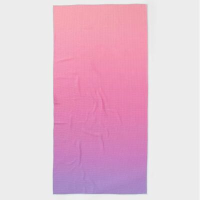 Luxury Reversible Beach Towel – Plush Velour Front and Terry Back Made from 100% Cotton for Poolside and Travel Comfort