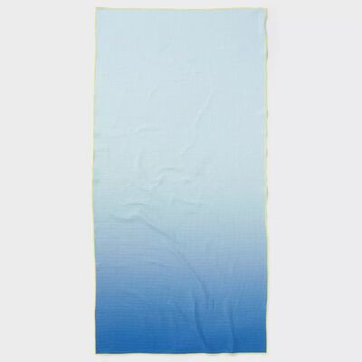Eco Waffle Performance Beach Towel Made from Recycled Polyester with Benzoyl Peroxide Resistance