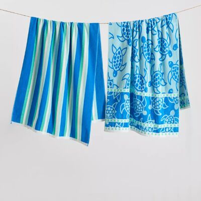 Performance Two Person Beach Towel with Quick-Dry Technology, Dual Texture Design & Ultra-Soft Surface for Active Couples