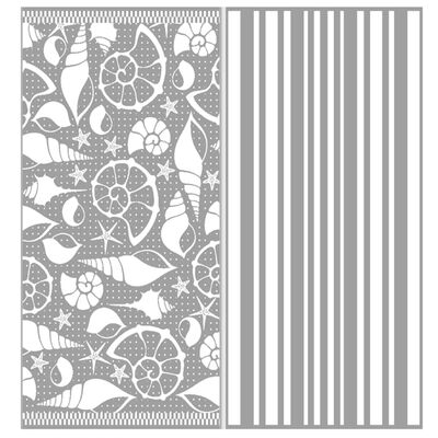 Ultra-Soft Cotton Velour Beach Towel with Quick-Dry Technology and Customized Seashell Print