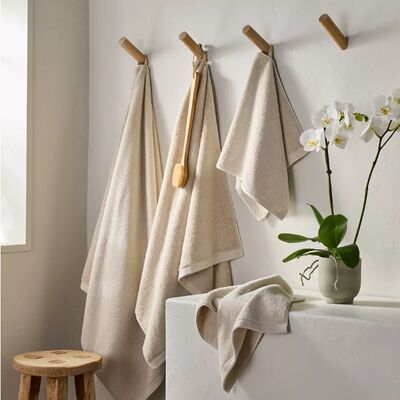 Natural Color Chemical-Free Undyed Organic Cotton Bath Towel for Eco-Friendly Comfort